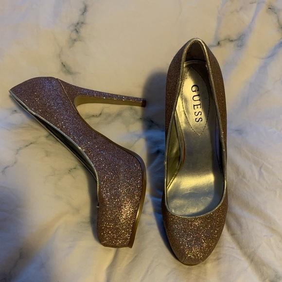 Guess Sparkly Pink  Heels - Picture 2 of 3